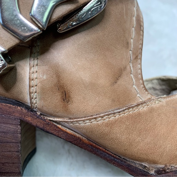 Free Bird by Steven Women's Blade In Taupe Chain Ankle Booties Size 7 - Picture 7 of 15